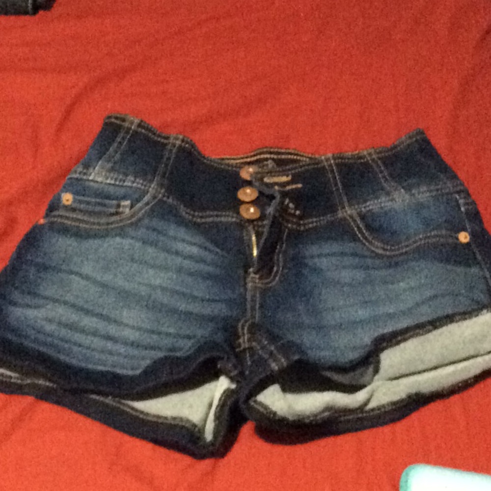 High rise booty shorts